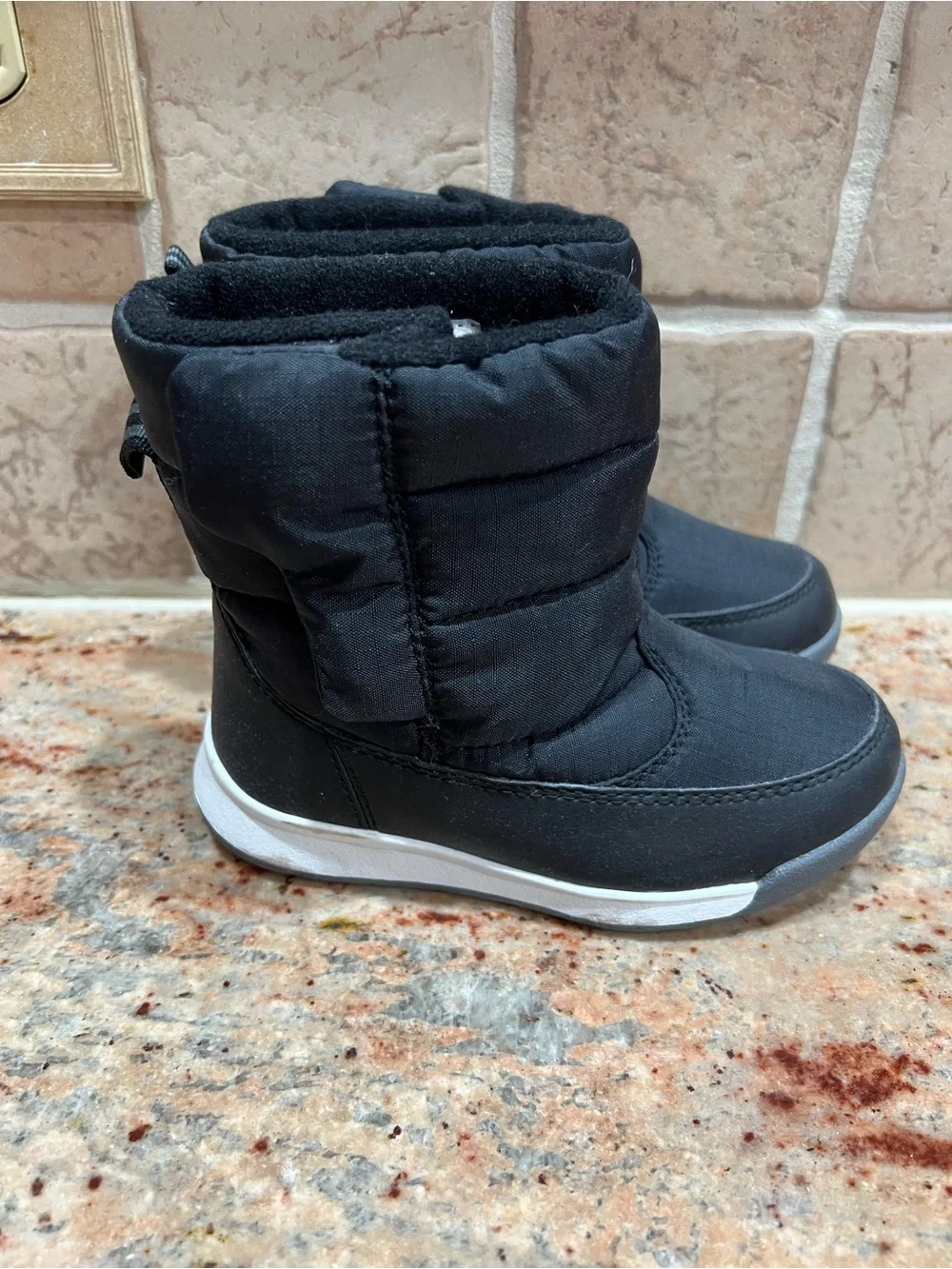 Kids Black Winter Boot - Insulated Snow Shoe